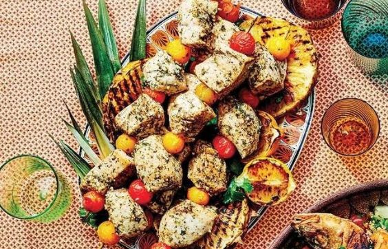Grilled Fish Kebab Makhmali Macchi